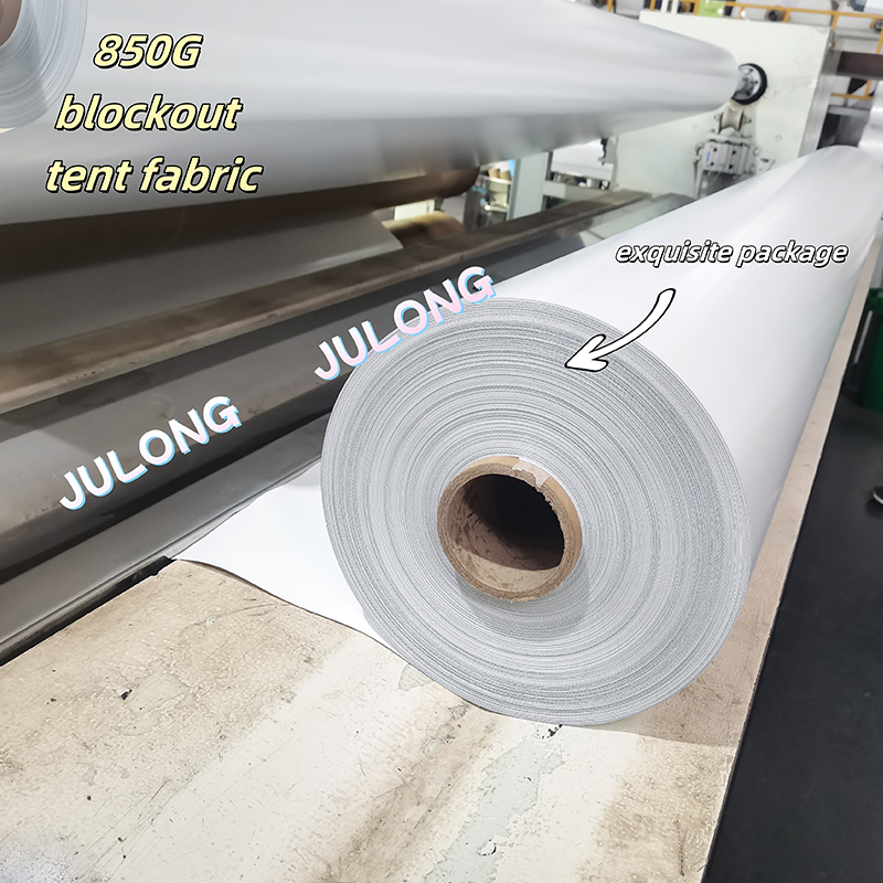 850g PVC kaplı kayan çadır kumaş